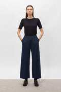THEA - Flowy Tencel Pants, navy