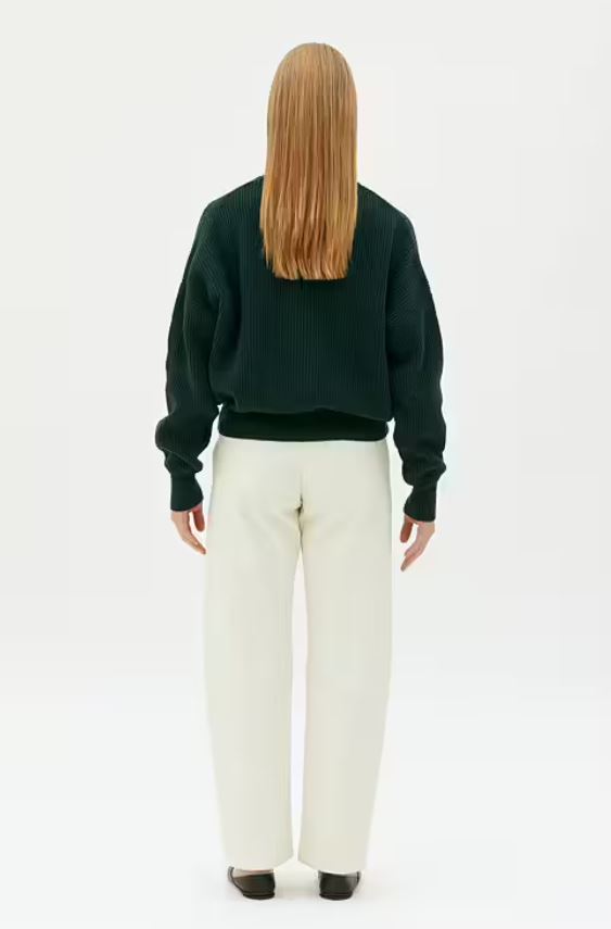 ASHA - Loose Barrel leg Trousers - Offwhite