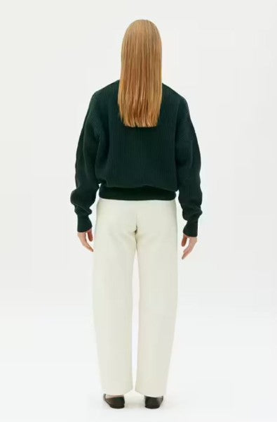 ASHA - Loose Barrel leg Trousers - Offwhite