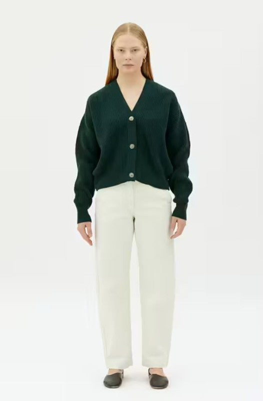 ASHA - Loose Barrel leg Trousers - Offwhite