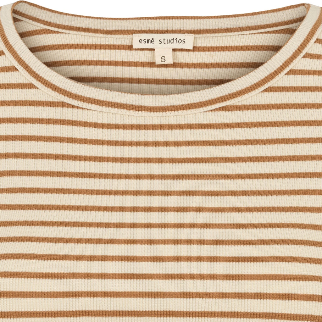 Blossom Stripe LS Top - Fog