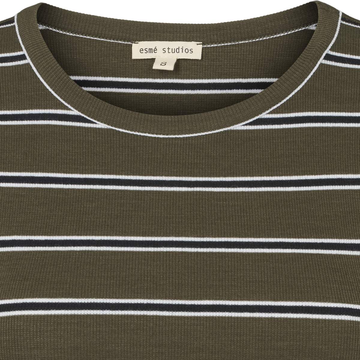 Blossom Stripe LS Top - Forest Night