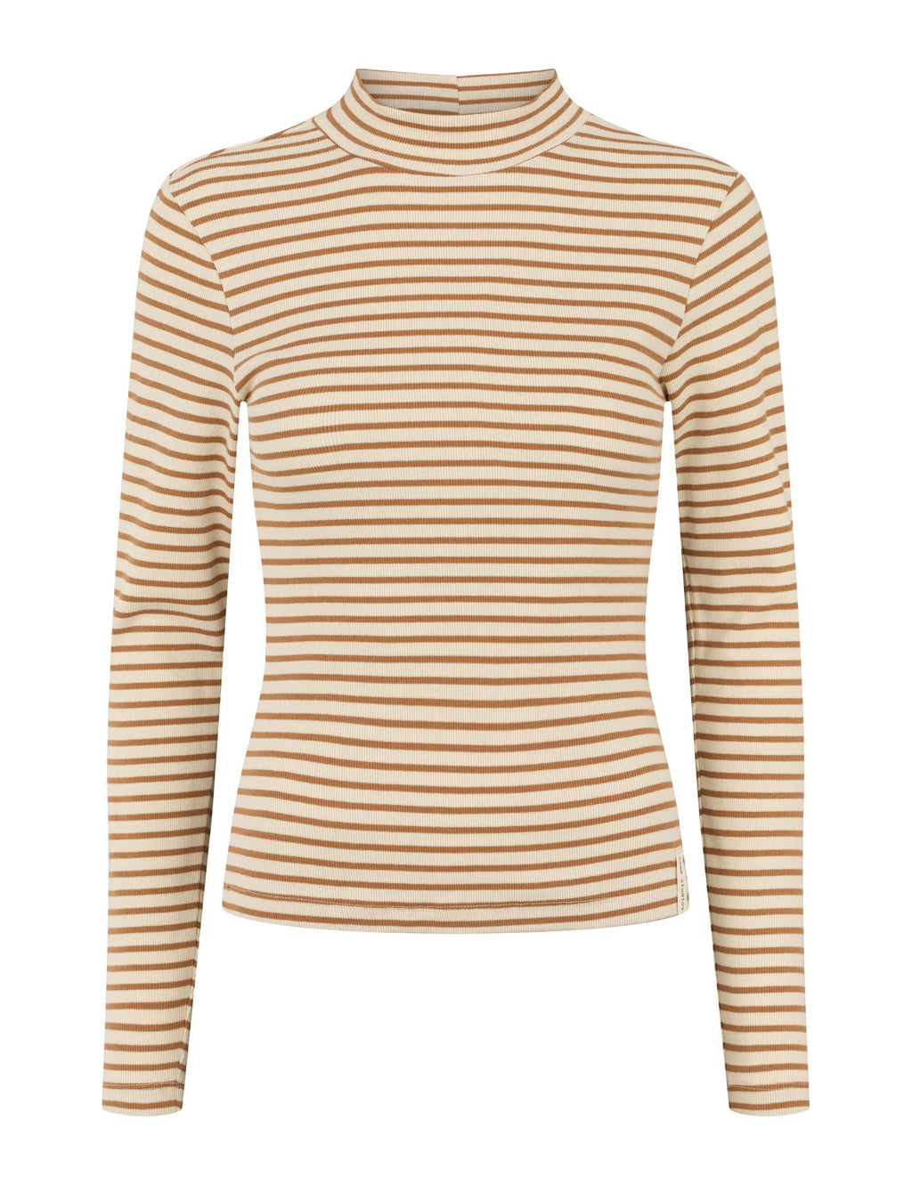 Blossom Stripe LS Turtleneck - Fog