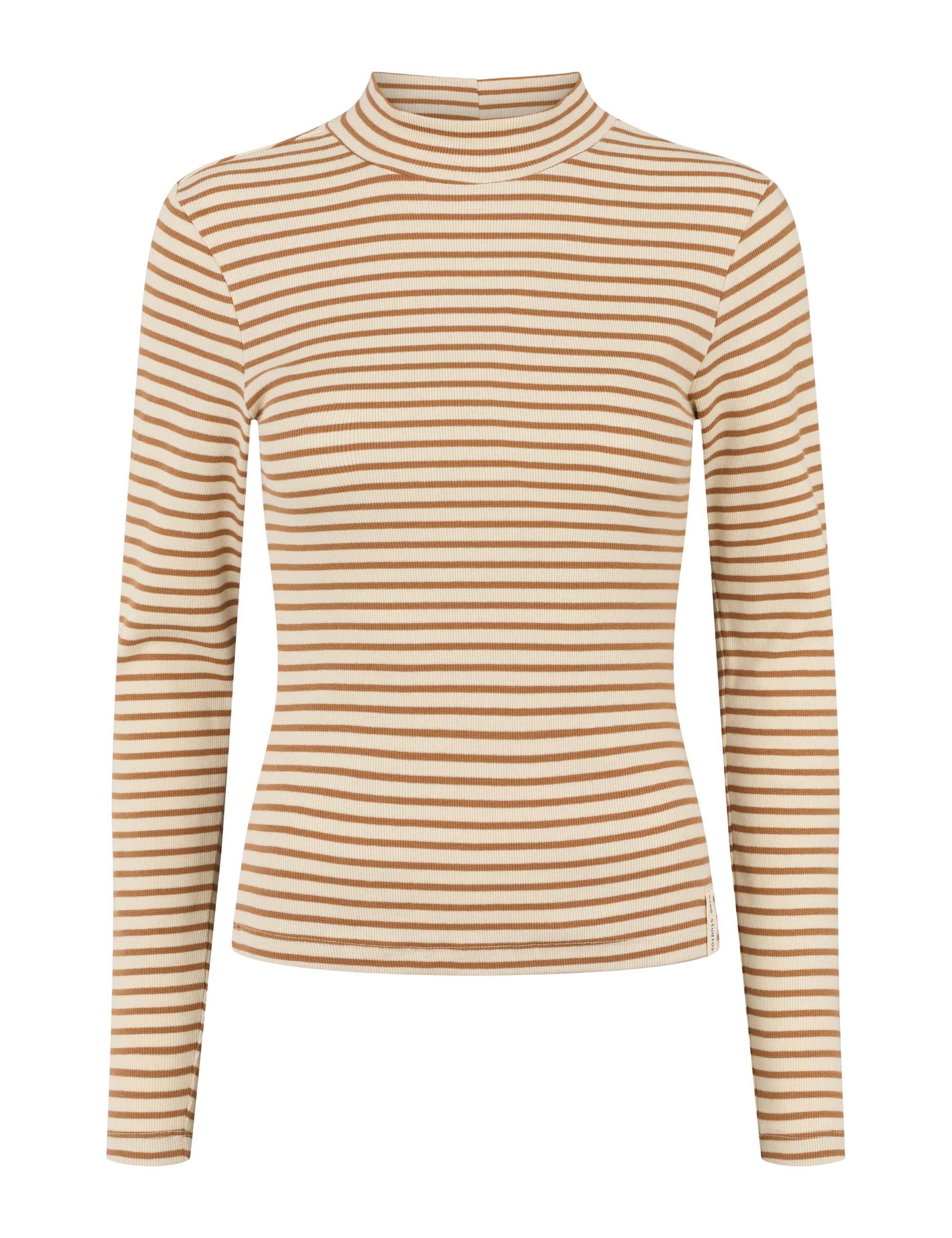 Blossom Stripe LS Turtleneck - Fog