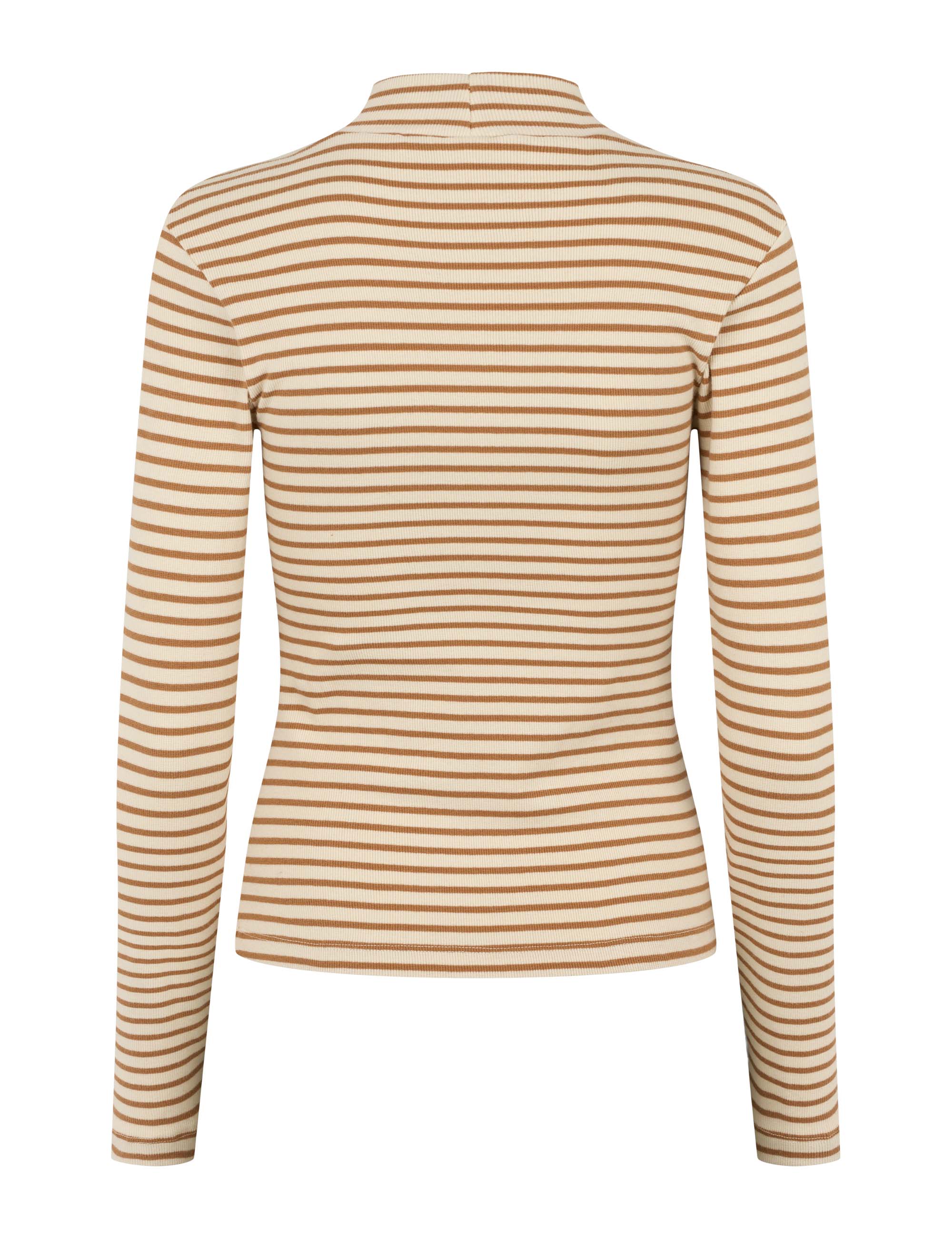 Blossom Stripe LS Turtleneck - Fog