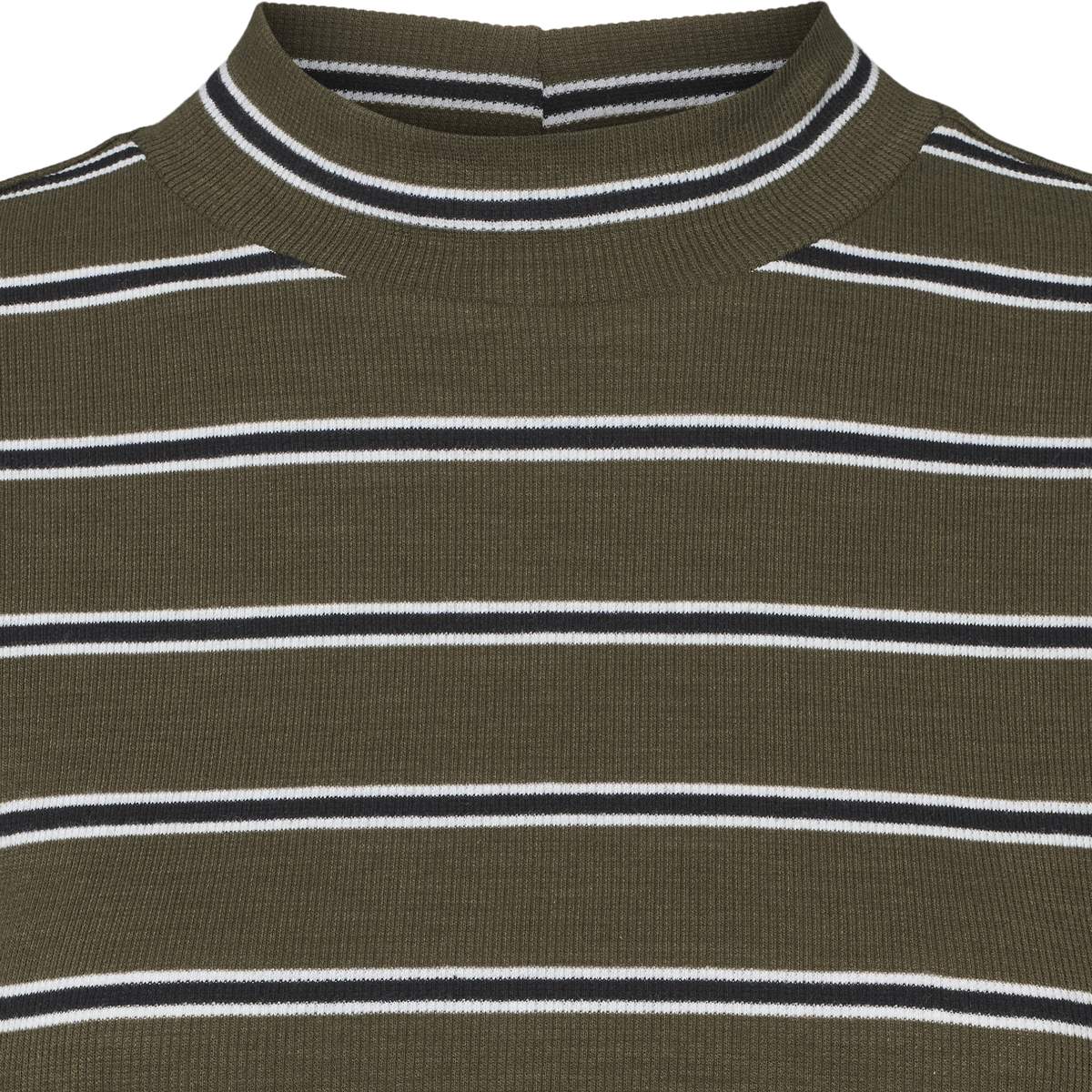 Blossom Stripe LS Turtleneck - Forest Night