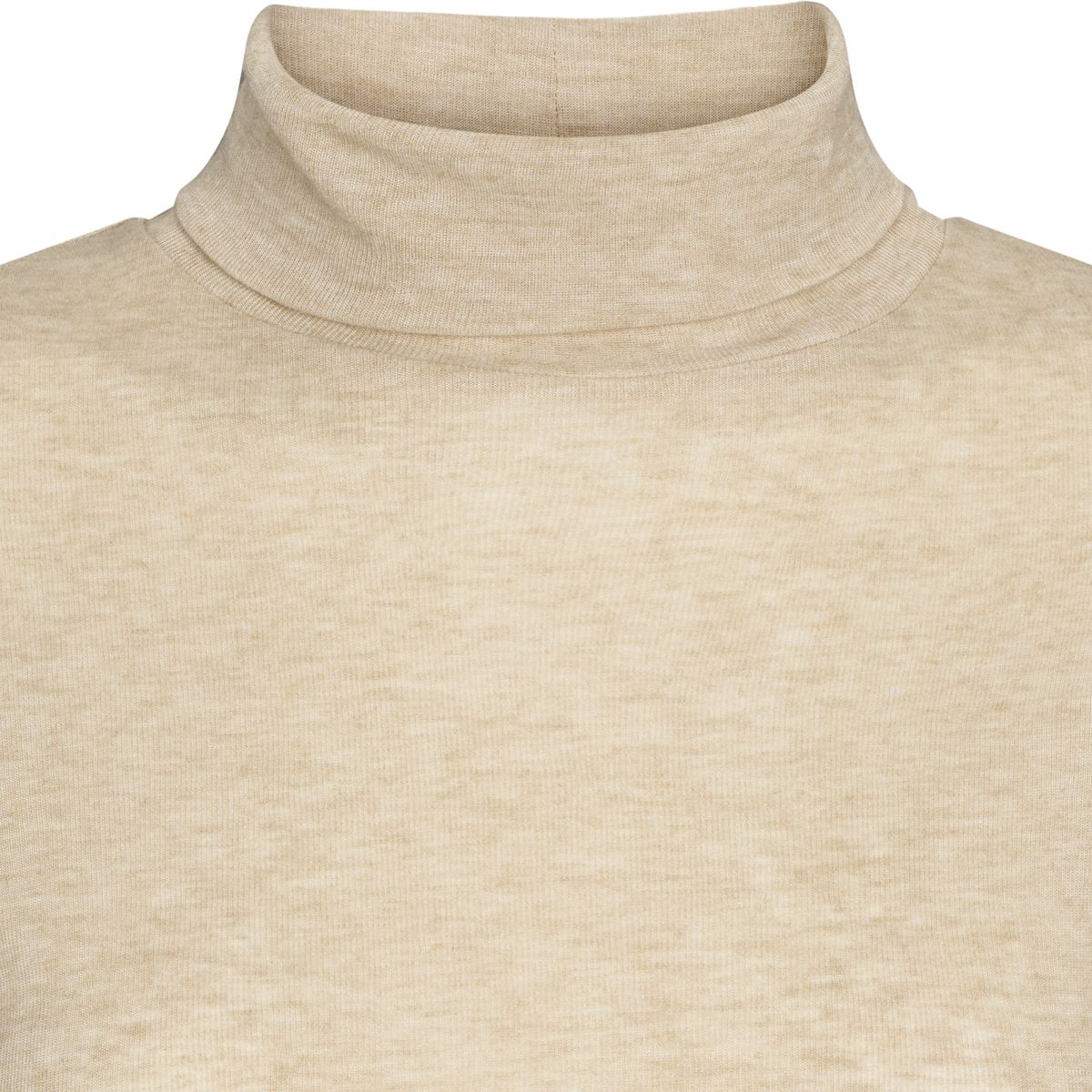 Ellia Roll Neck Top - Wood Ash Mélange