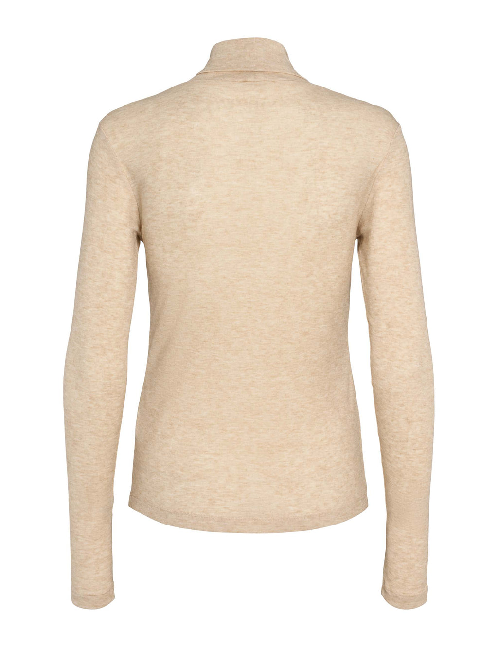 Ellia Roll Neck Top - Wood Ash Mélange
