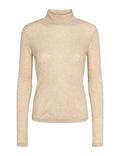 Ellia Roll Neck Top - Wood Ash Mélange