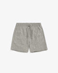 Kurze Hose Bio Baumwolle - Grau Gestreift
