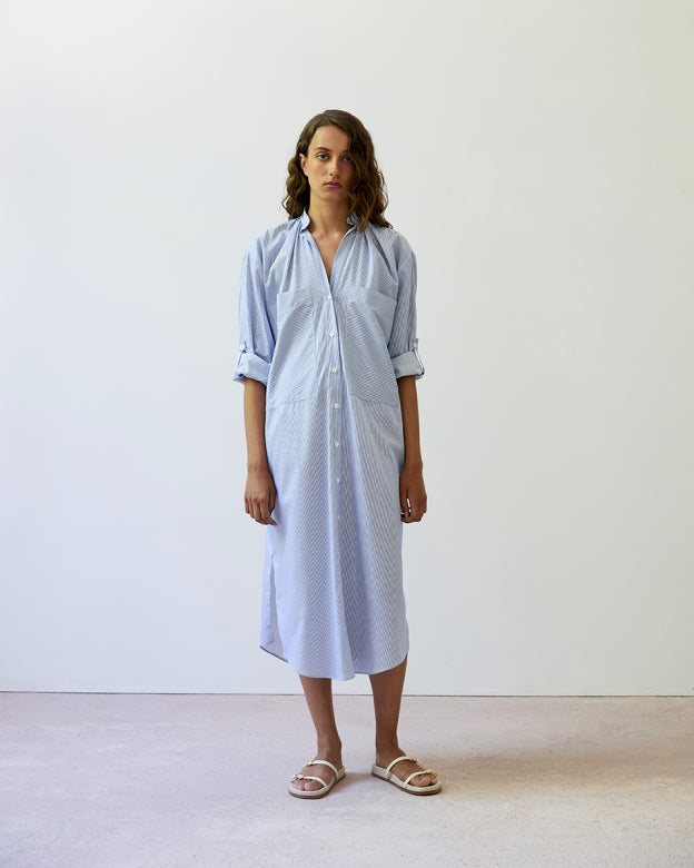 FRITA Dress - Pinstripe