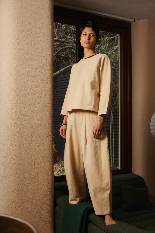 AYA - Wide Leg Corduroy trousers - Bordeaux