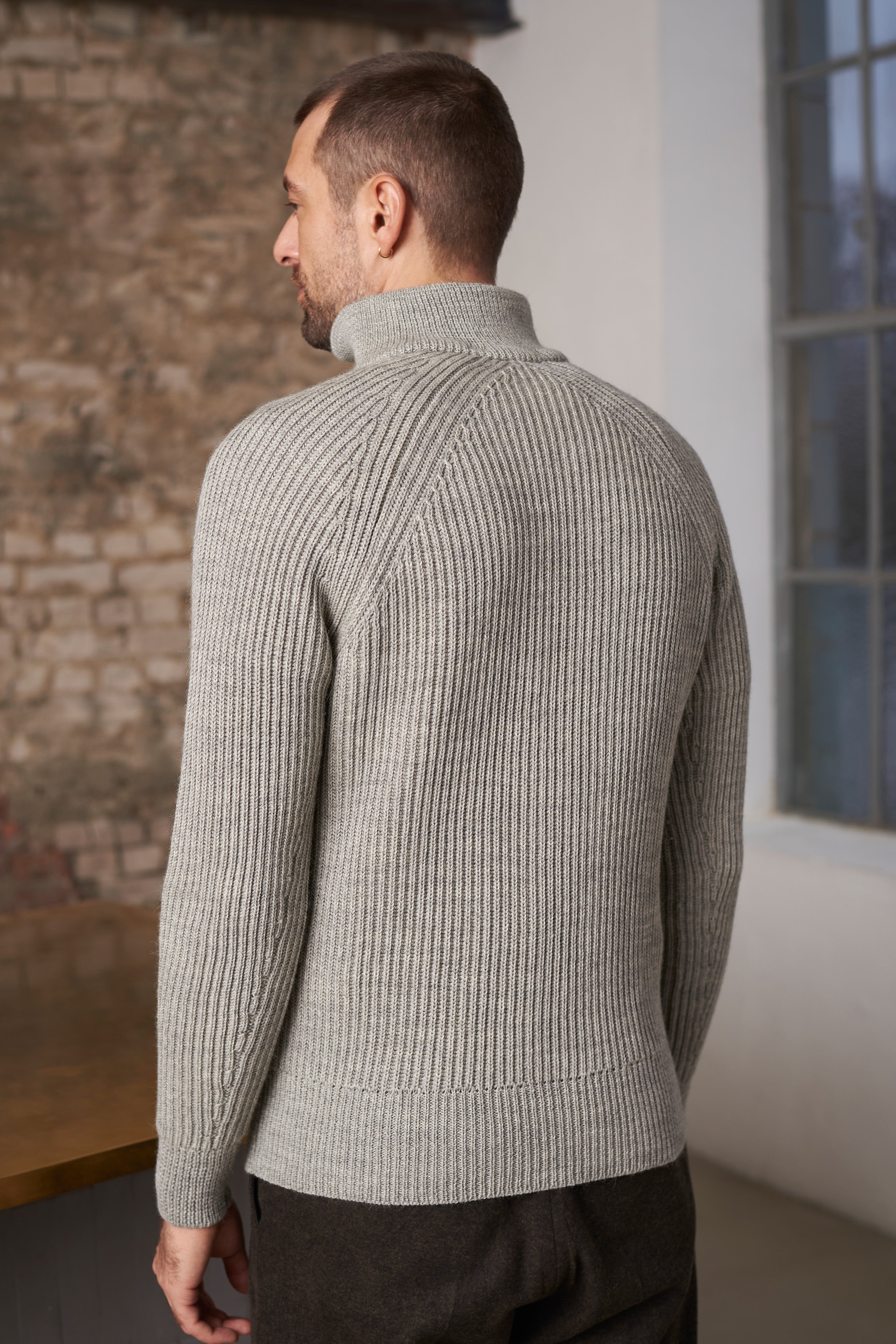 NOLAN Jumper - Eco Undyed Alpaca Grey