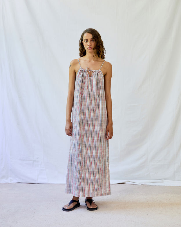 PALMERA Dress - Red Stripes