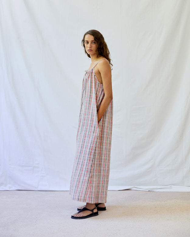 PALMERA Dress - Red Stripes