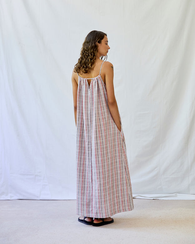 PALMERA Dress - Red Stripes