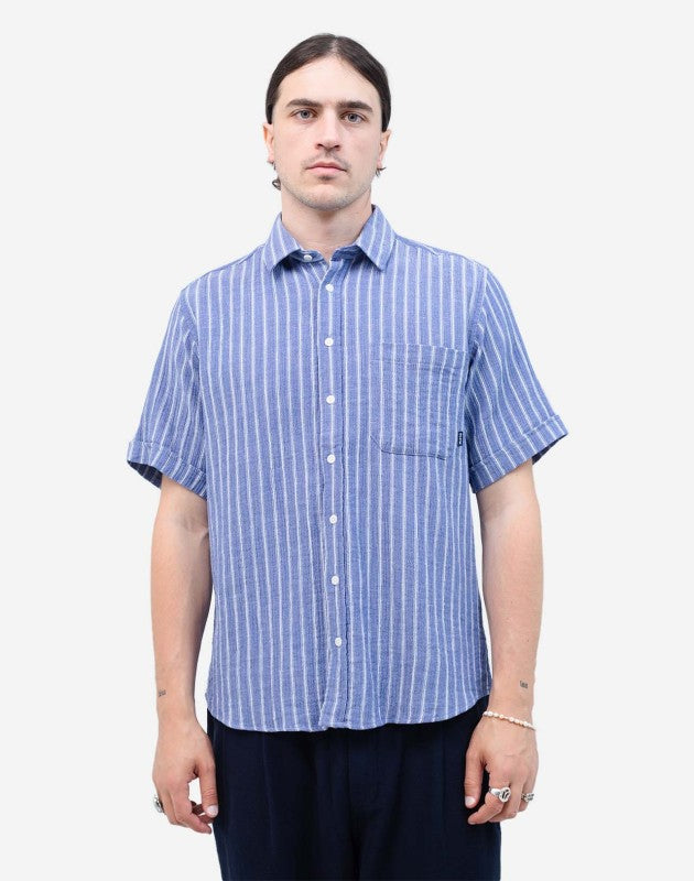 Cobalt seersucker GASPER shorts
