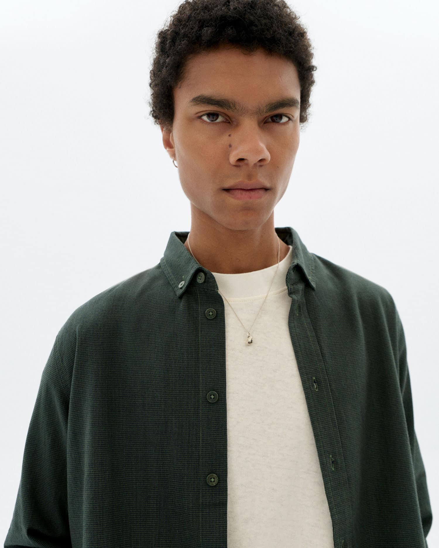 Microchecks Dark Eucalyptus ANT Shirt