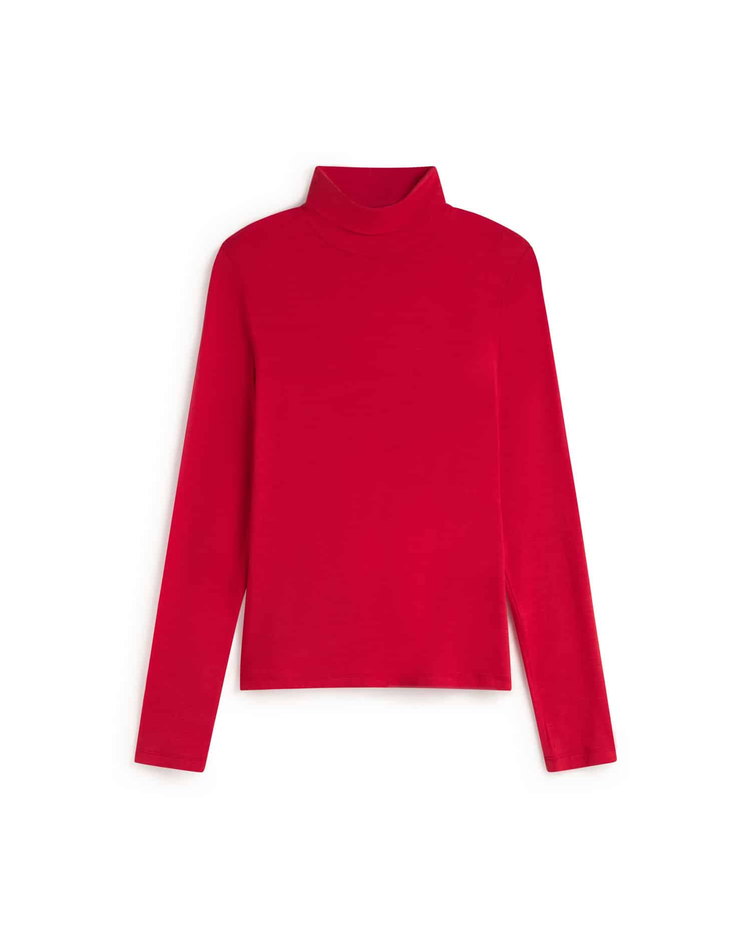 Red NOE cashmere LS Top